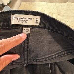 Abercrombie & Fitch Black Straight Jeans